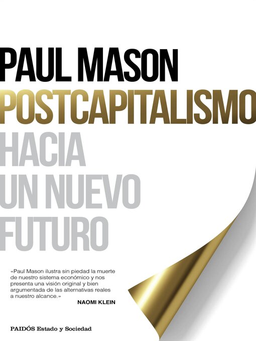 Title details for Postcapitalismo by Paul Mason - Wait list